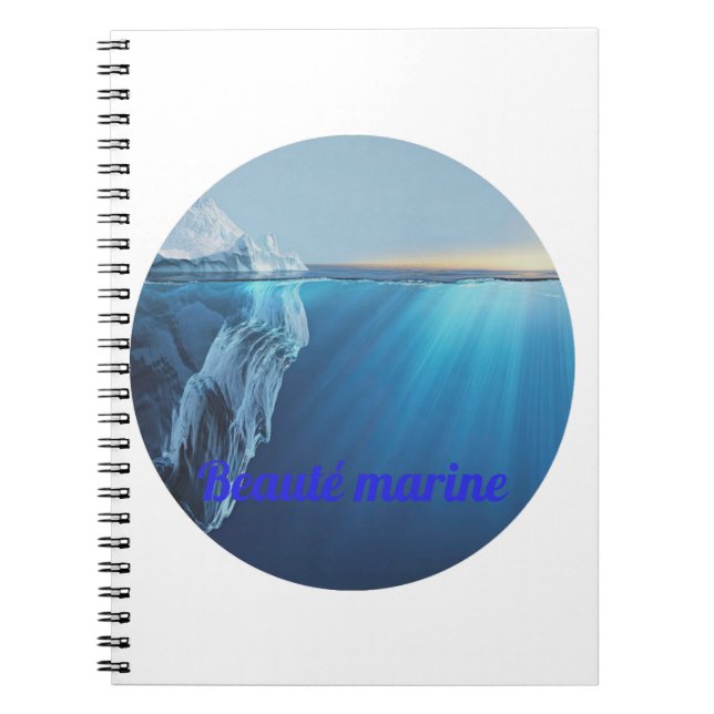 Marine beauty glacier notebook (Front)