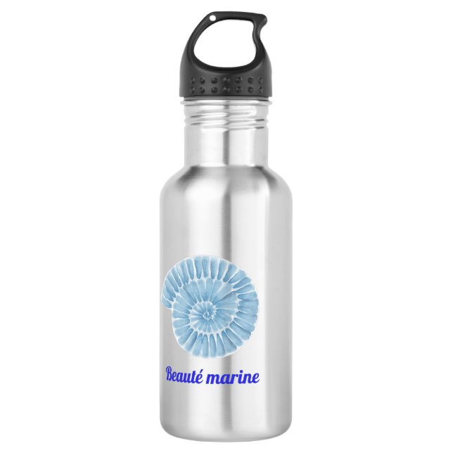 Marine Beauty Stainless Steel Water Bottle (Front)