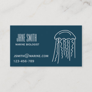 Marine biologist business card