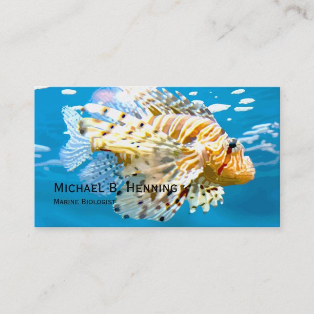 Marine Biologist Business Cards (Front)