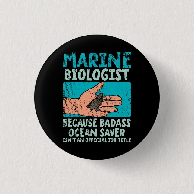 Marine Biologist Button (Front)