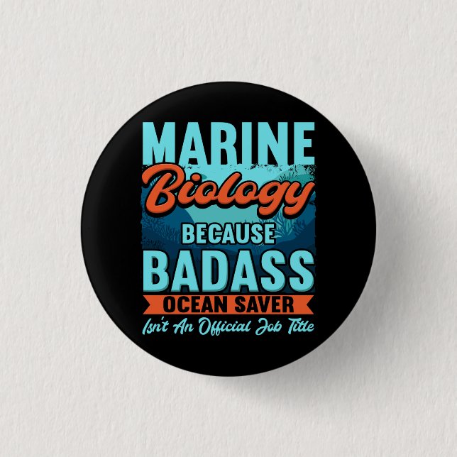 Marine Biologist Button (Front)
