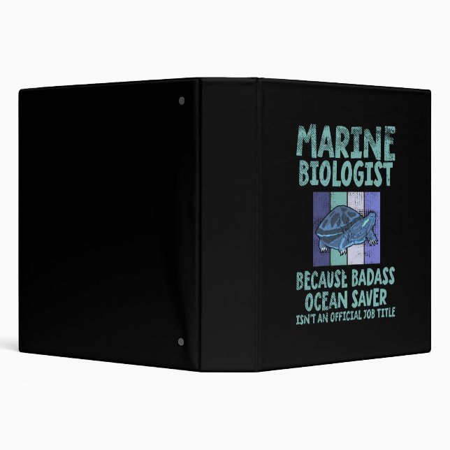 Marine Biologist Marine Biology 3 Ring Binder (Background)
