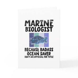 Marine Biologist Marine Biology Card