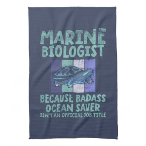Marine Biologist Marine Biology Kitchen Towel