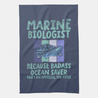 Marine Biologist Marine Biology Kitchen Towel