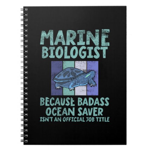 Marine Biologist Marine Biology Notebook