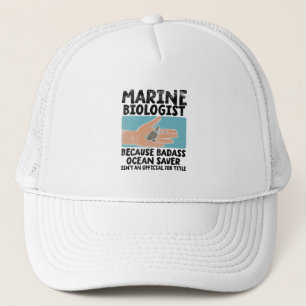 Marine Biologist Marine Biology Trucker Hat