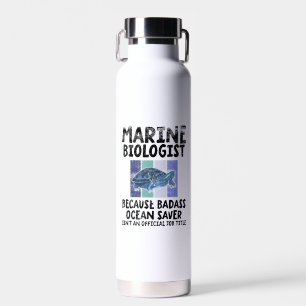 Marine Biologist Marine Biology Water Bottle