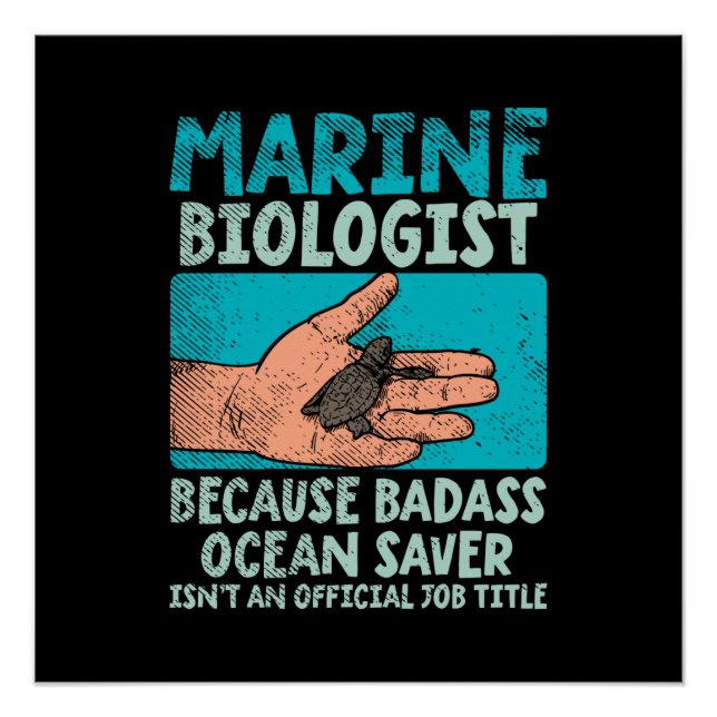 Marine Biologist Poster (Front)