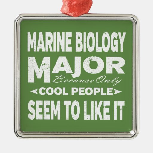 Marine Biology College Major Only Cool People Metal Ornament