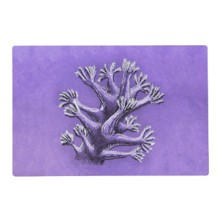 Marine Biology Purple Coral Placemat