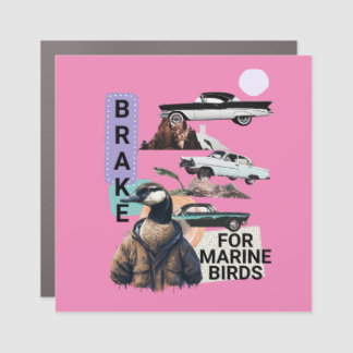Marine Birds Car Magnet