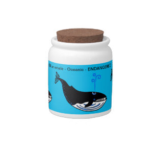 Marine Blue WHALE-Wildlife warrior - Nature - Candy Jar