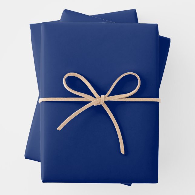 Marine Blue  Wrapping Paper Sheets (In situ)