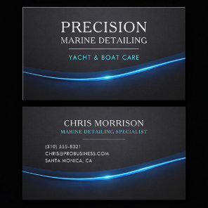 Marine Boat Detailing Business Card