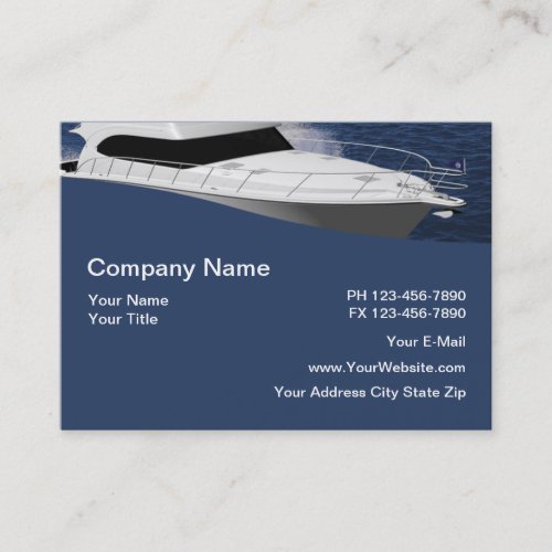 Marine Boating Theme Business Card