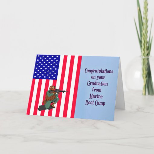 Marine Boot Camp Congratulations for Graduation Ca Card | Zazzle