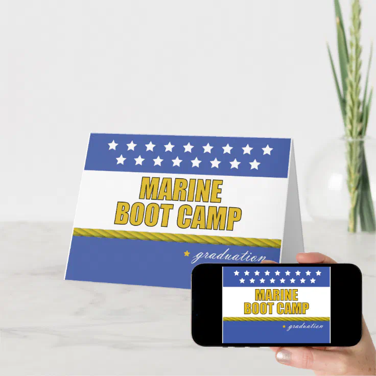 Marine Boot Camp Graduation Card Zazzle
