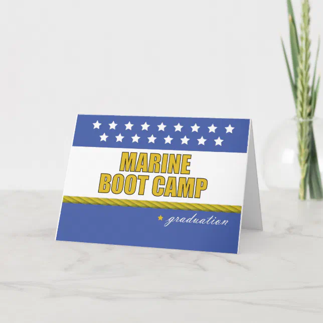 Marine Boot Camp Graduation Card Zazzle