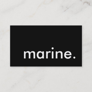 marine. business card