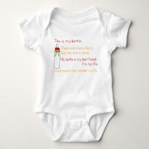 Marine Corps Bottle Creed Baby Bodysuit