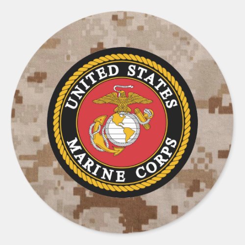 Marine Corps Digital Camo  Sticker