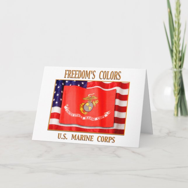 Marine Corps Greeting Card (Front)