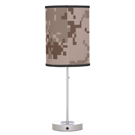 Marine Corps MARPAT Desert Camouflage Table Lamp (Back)