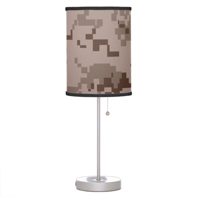 Marine Corps MARPAT Desert Camouflage Table Lamp (Left)
