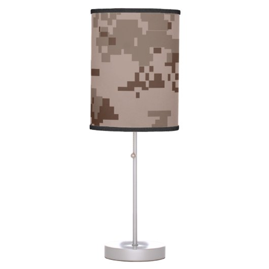 Marine Corps MARPAT Desert Camouflage Table Lamp (Front)