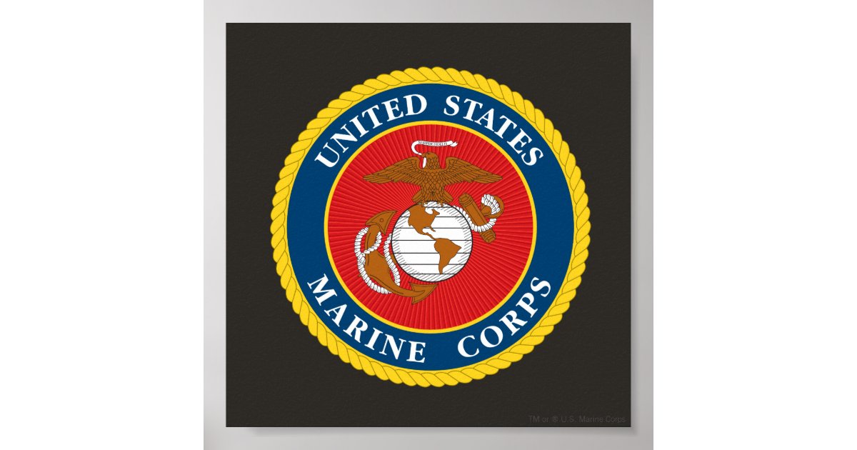 Marine Corps Seal Poster Zazzle