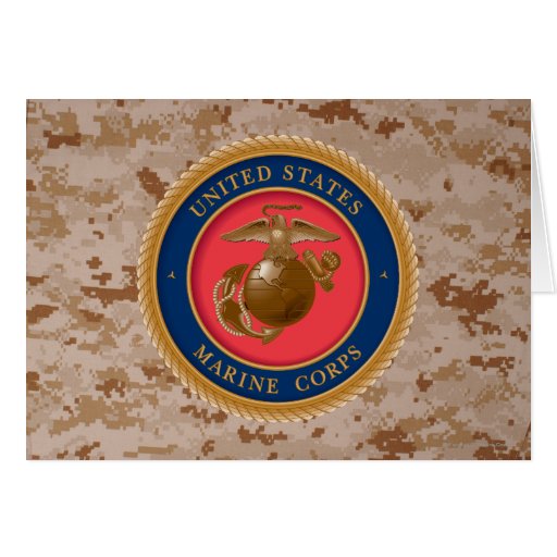 Marine Corps Seal 2 Greeting Card | Zazzle