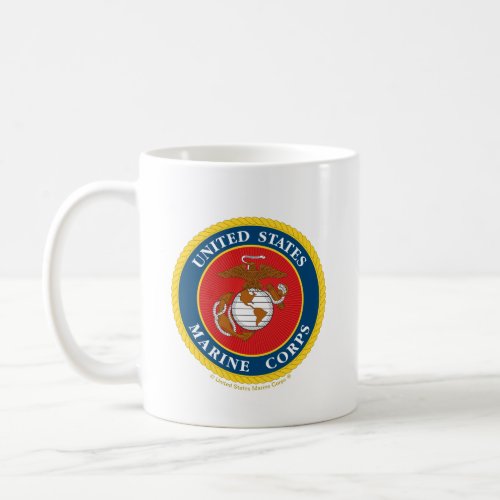 Marine Corps Seal - Flat Coffee Mug