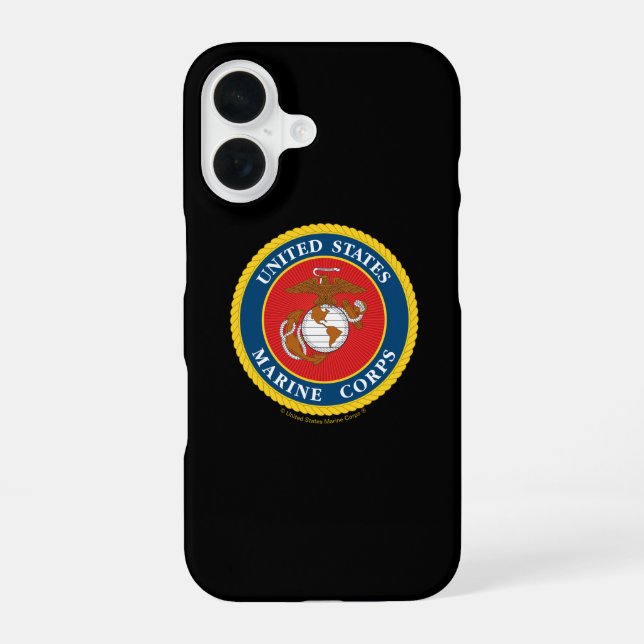 Marine Corps Seal - Flat Iphone Case (Back)