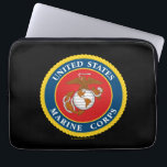 Marine Corps Seal - Flat Laptop Sleeve<br><div class="desc">This design showcases the iconic Marine Corps seal in a bold and detailed style. Representing the honor,  strength,  and tradition of the United States Marine Corps,  this emblem stands as a timeless tribute to their legacy and dedication.</div>