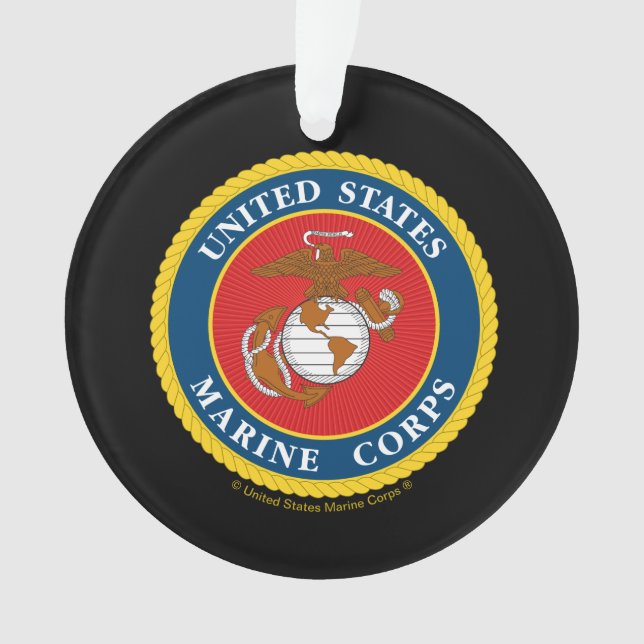 Marine Corps Seal - Flat Ornament (Front)