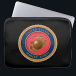 Marine Corps Seal Laptop Sleeve<br><div class="desc">This design features the iconic Marine Corps seal,  symbolizing the honor,  strength,  and dedication of the United States Marine Corps. The intricate detailing and bold presentation highlight the timeless legacy of the Marines.</div>
