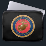 Marine Corps Seal Laptop Sleeve<br><div class="desc">This design features the iconic Marine Corps seal,  symbolizing the honor,  strength,  and dedication of the United States Marine Corps. The intricate detailing and bold presentation highlight the timeless legacy of the Marines.</div>