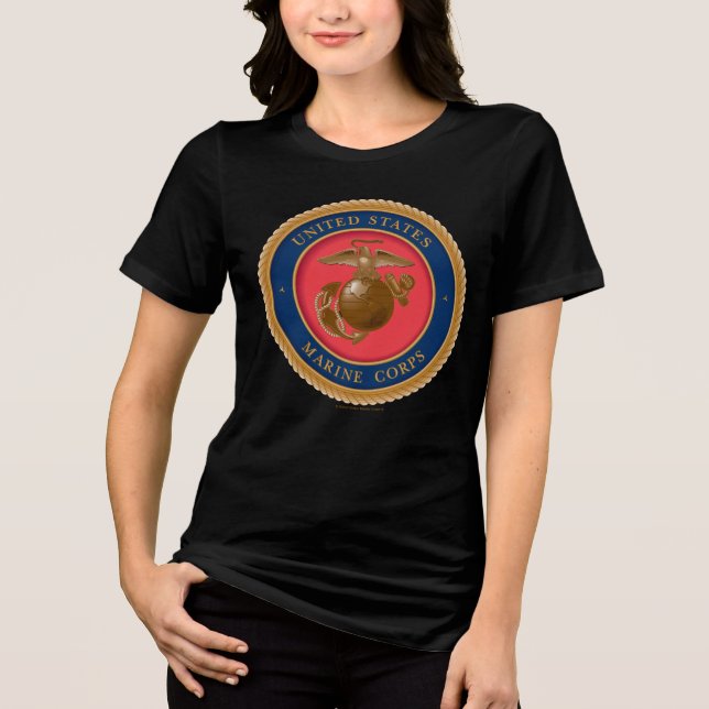 Marine Corps Seal Tri-Blend Shirt (Front)