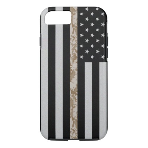 Marine Corps Thin Desert Camo Line Flag iPhone 7 iPhone 87 Case