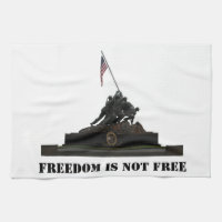 Marine Corps War Memorial Kitchen Towel