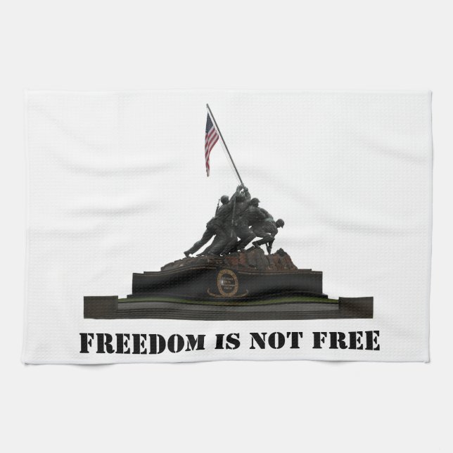 Marine Corps War Memorial Kitchen Towel (Horizontal)