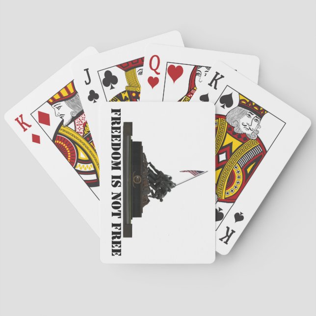 Marine Corps War Memorial Playing Cards (Back)