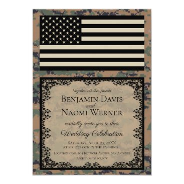 Marine Corps Wedding Invitation Marine Corps Wedding Invitation