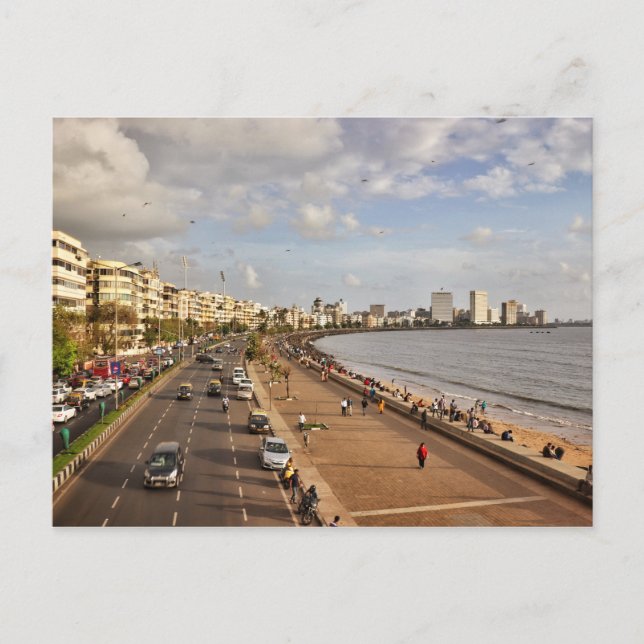 Marine Drive, Mumbai Postcard (Front)