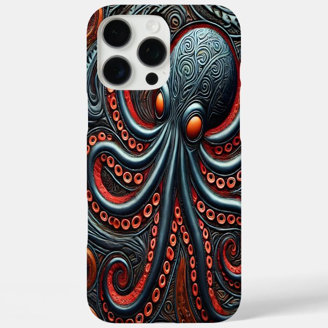 Marine Elegance: Vibrant Octopus Design Case-Mate iPhone Case (Back)