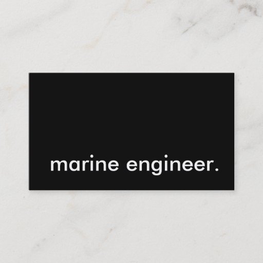 Customizable marine engineer. business card template