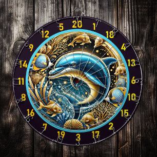 Marine Grace Dolphin Dartboard Art