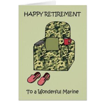 Marine Happy Retirement Card Marine Happy Retirement Card